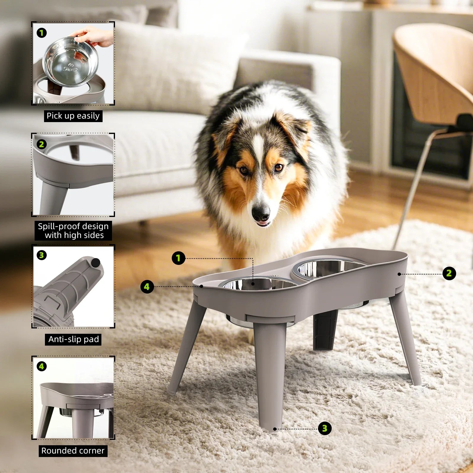 Gamelle surélevée chien : confort et hygiène garantis