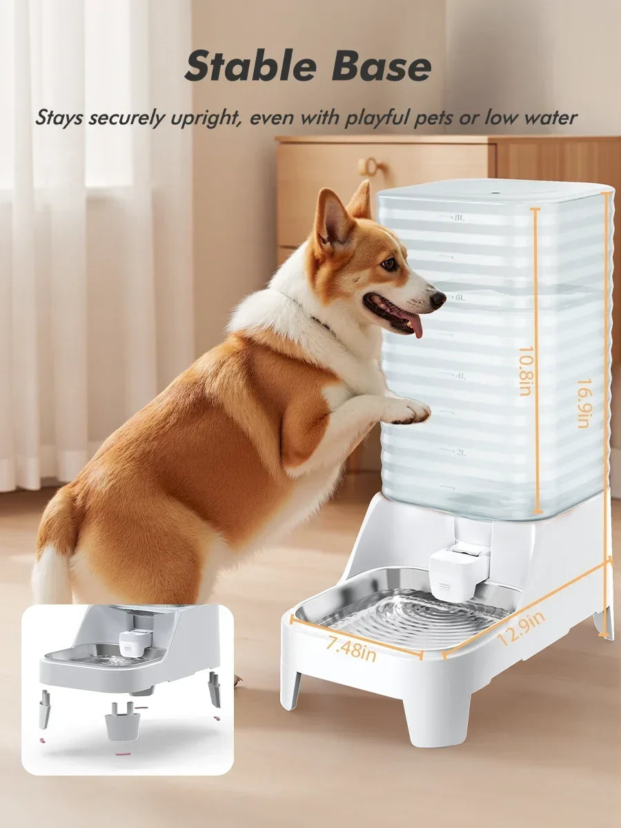 Distributeur d’eau inoxydable 8L pour animaux