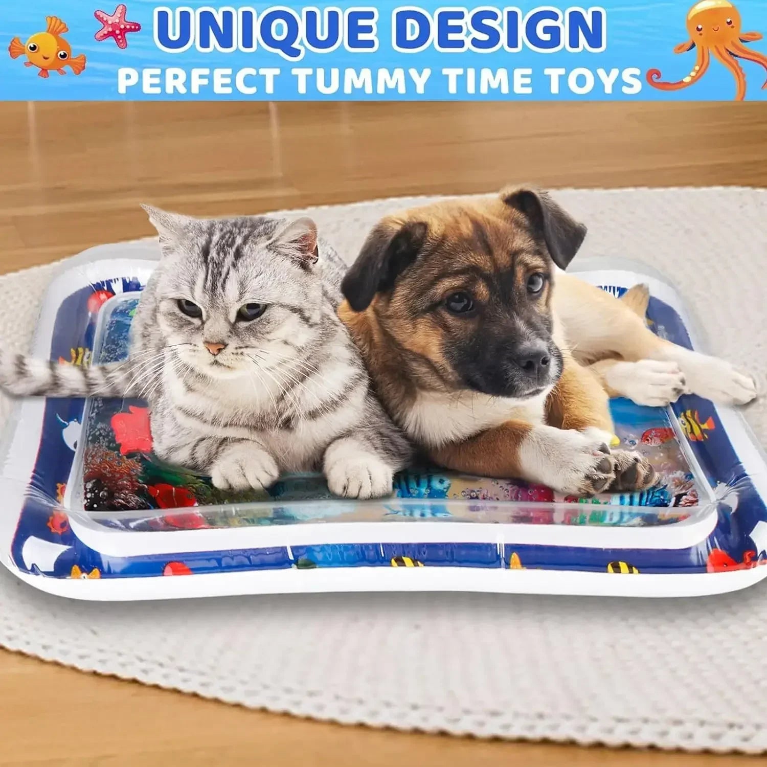 Tapis aquatique gonflable: divertissement frais pour vos animaux