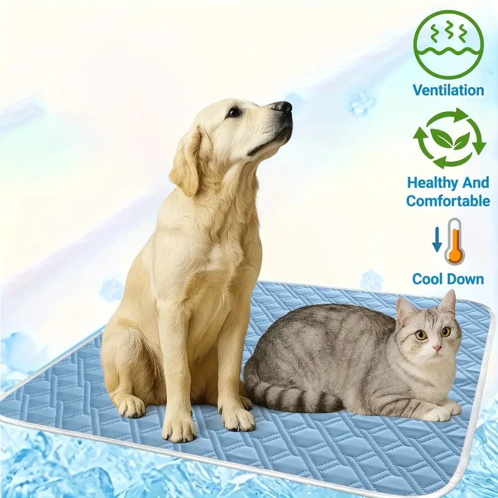 Tapis en soie glacée: confort rafraîchissant pour chiens et chats