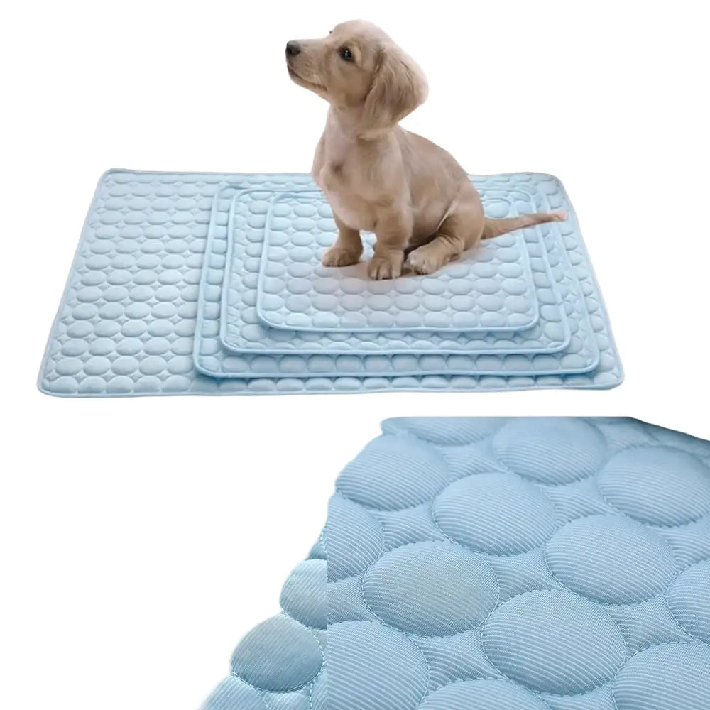 Tapis refroidissant bleu pour chiens et chats