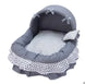 Lit Pour Petit Chien À Coussin Lavable En Coton, Tailles S/M/L, Motif Floral – panier rose disponible en tailles S, M et L