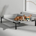 Lit Chien Respirant Surélevé En Maille Avec Coussin Amovible, Lavable Pour Chien Et Chat, couchage surélevé avec toile mesh aérée