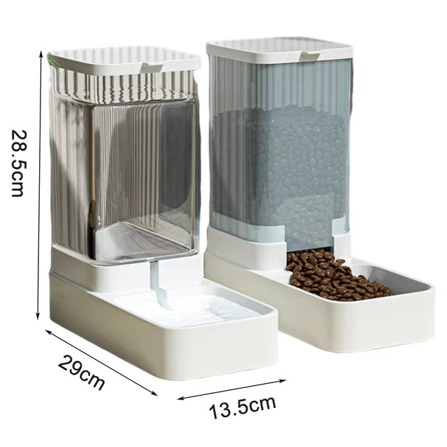 Distributeur Automatique d'Aliments et d'Eau pour Chiens et Chats, distributeur croquettes chien chat pour repas réguliers