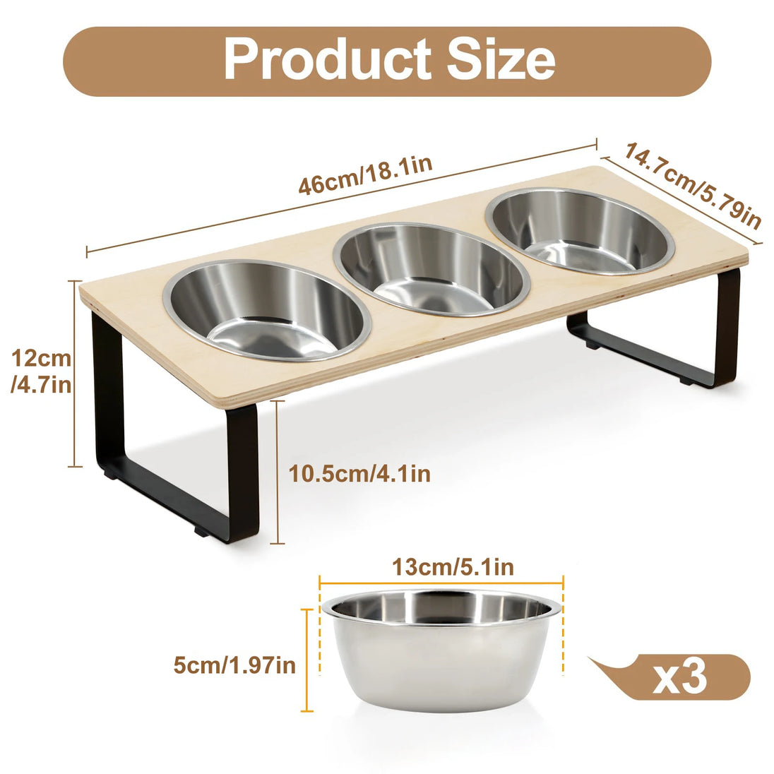 Gamelle surélevée pour chats : Confort et Santé améliorés pour votre compagnon, vue d’ensemble de la gamelle inclinée pour chat