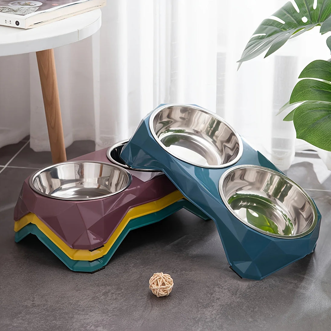 Bol en Acier Inoxydable pour Animaux : L'Accessoire Indispensable pour le Repas de Votre Chien ou Chat – bol inox chien double antidérapant