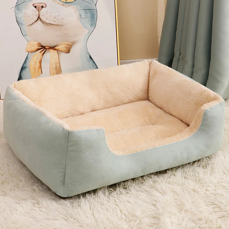 Coussin lavable et résistant aux morsures pour animal, coussin chien chat, Winter Warm, All-season Plush Cat Pads for Cat and Dog Beds, Washable and Bite-resistant, Small, Medium and Large Dog Bed Pads