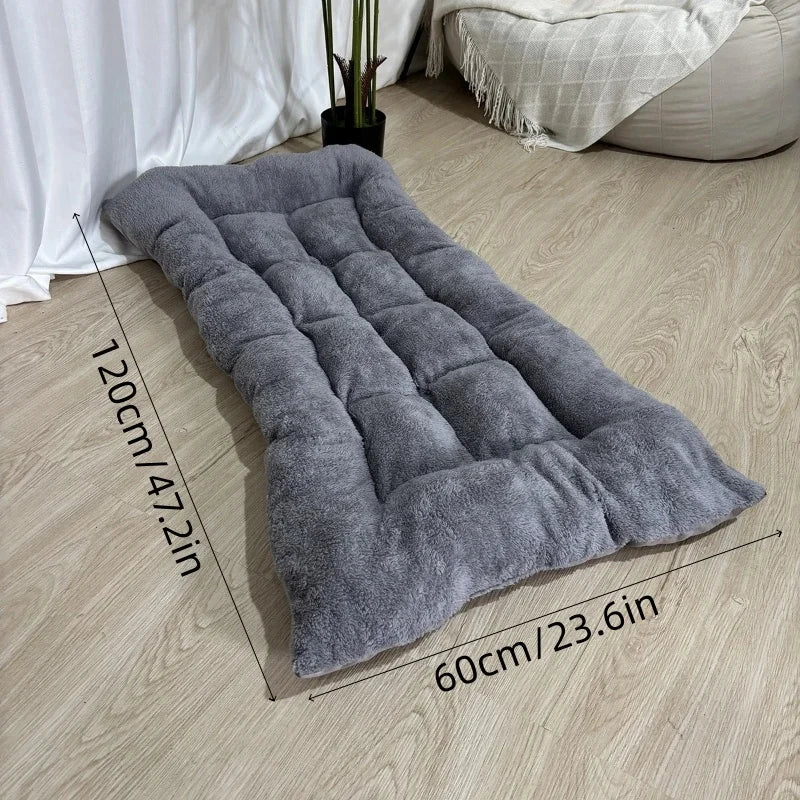 Panier Chien Grande Taille 120x60 cm, Lit Douillet Réversible Épais Et Lavable gris pour chien et animaux de compagnie