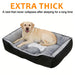 Coussin Chien Épais Pour Chien Et Chat, Canapé Lavable En Coton, Tailles S À XL – vue du canapé pour animaux et son coussin chien épais