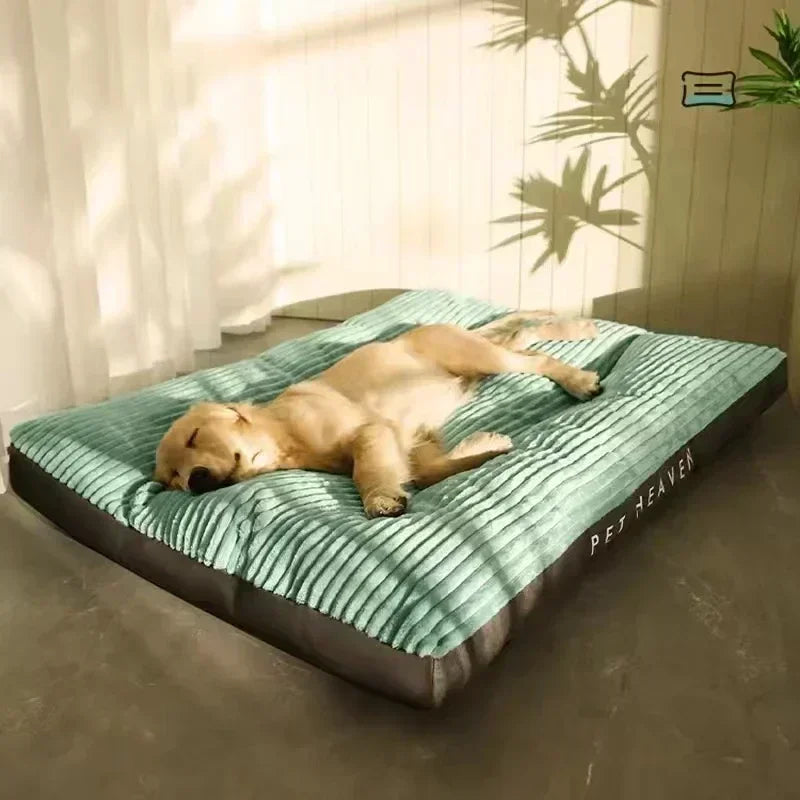 Panier Pour Chien Lavable En Velours Côtelé, Coussin Épais 4 Saisons Pour Petit À Grand Chien, coussin douillet en corduroy pour chien