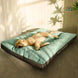 Panier Pour Chien Lavable En Velours Côtelé, Coussin Épais 4 Saisons Pour Petit À Grand Chien, coussin douillet en corduroy pour chien