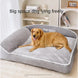 Panier Chien Chaud Pour Chien Et Chat, Lit Douillet En Velours Côtelé Lavable, vue générale du couchage moelleux pour animaux