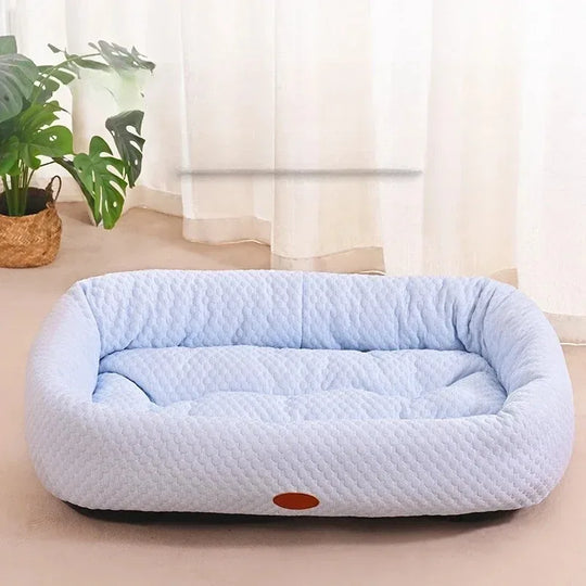 Lit Rafraîchissant Pour Chien, Tapis De Refroidissement Lavable Pour Chiens Et Chats, vue du tapis frais pour animaux