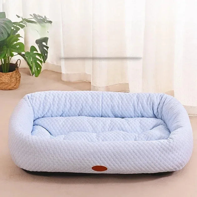 Lit Rafraîchissant Pour Chien, Tapis De Refroidissement Lavable Pour Chiens Et Chats, vue du tapis frais pour animaux