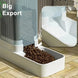 Distributeur Automatique d'Aliments et d'Eau pour Chiens et Chats, distributeur croquettes chien chat facile à nettoyer