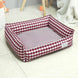 Lit Pour Petit Chien Respirant Rayé, Canapé Douillet Pour Chien Ou Chat, 58x48cm, Lavable – espace de repos confortable de 58 x 48 cm
