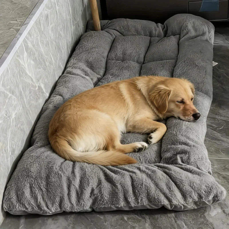 Panier Chien Grande Taille 120x60 cm, Lit Douillet Réversible Épais Et Lavable réversible pour toutes les saisons