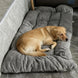 Panier Chien Grande Taille 120x60 cm, Lit Douillet Réversible Épais Et Lavable réversible pour toutes les saisons