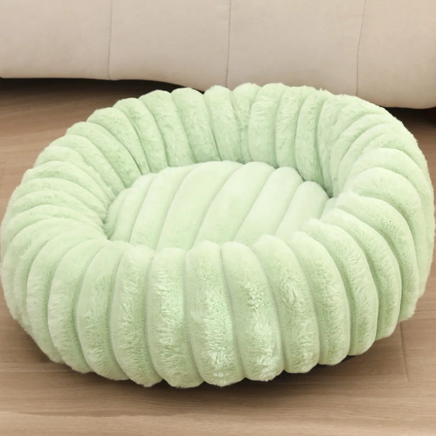40-80cm Fluffy Pets Dogs Beds Large Round Dog Bed Super Warm Soft Cat House Plush Cat Nest Winter Big Bed, panier chien moelleux pour chien et chat