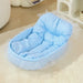 Lit Pour Chat Douillet À Housse Amovible, Coussin Rond Respirant Pour Chat Et Petit Chien – nid rond rembourré pour les siestes