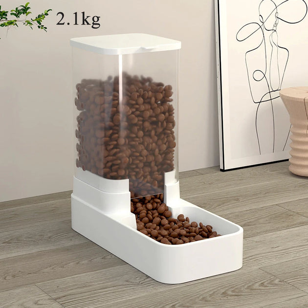 Distributeur Automatique d'Aliments et d'Eau pour Chiens et Chats, distributeur croquettes chien chat grande capacité pour les absences