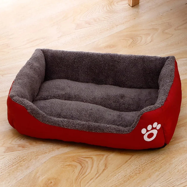 Black Dog Bed Plush Sleeping Bed for Large, Medium and Small Dogs, Non-Slip and Bite-Resistant Pet Sleeping Mat – panier chien moelleux résistant aux morsures