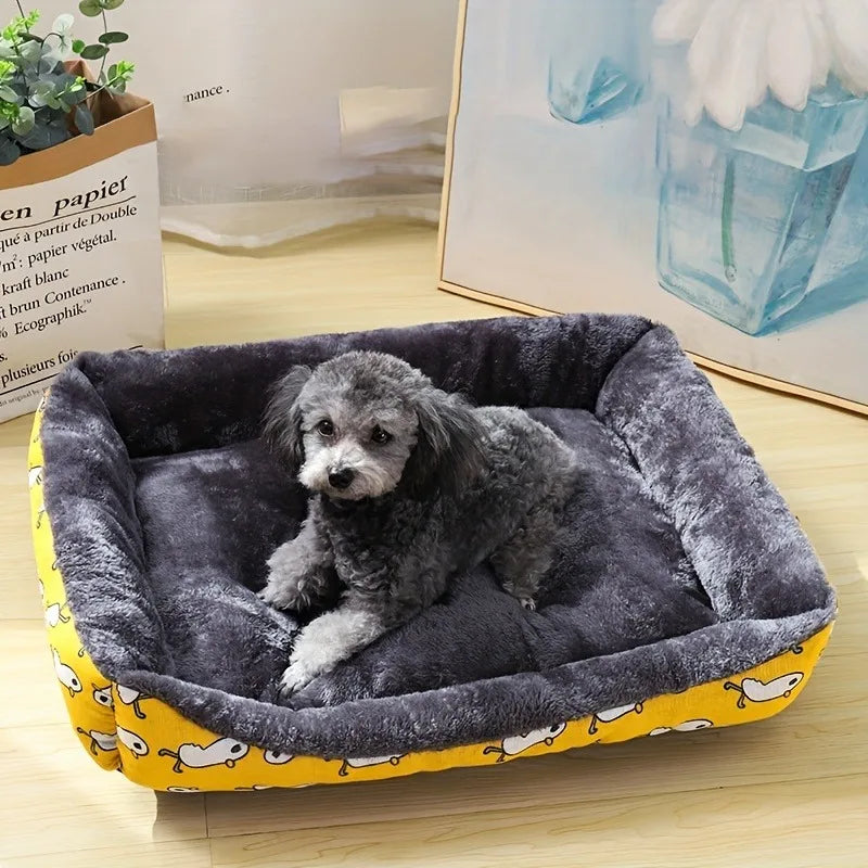 Panier Pour Chien Respirant, Coussin Sofa Doux Pour Chiens Et Chats, Petits À Grands – panier pour chien avec espace de couchage confortable