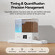Fontaine automatique pour animaux ROJECO - Distributeur de nourriture et d'eau 2-en-1, fontaine eau chat programmable jusqu'à 10 repas par jour