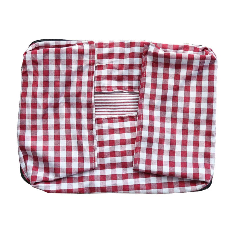 Panier Pour Petit Chien En Coton Respirant, Lit Douillet Rayé Pour Chien Et Chat Jusqu'à 10 Kg, coussin rayé confortable pour panier pour petit chien