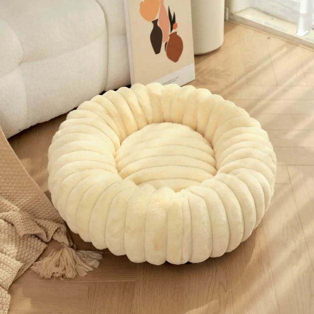 Panier Rond Pour Chien Douillet En Peluche, Lit Hivernal Lavable, 40-90 Cm Pour Chien Moyen – panier rond pour chien confortable et facile à entretenir