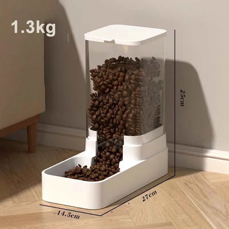 Distributeur Automatique d'Aliments et d'Eau pour Chiens et Chats, distributeur croquettes chien chat pratique pour la maison