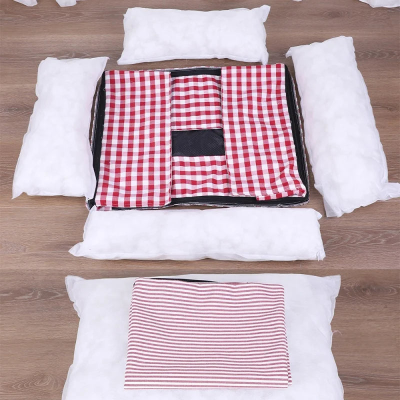Lit Pour Petit Chien Respirant Rayé, Canapé Douillet Pour Chien Ou Chat, 58x48cm, Lavable – lit respirant pour chiot ou chat