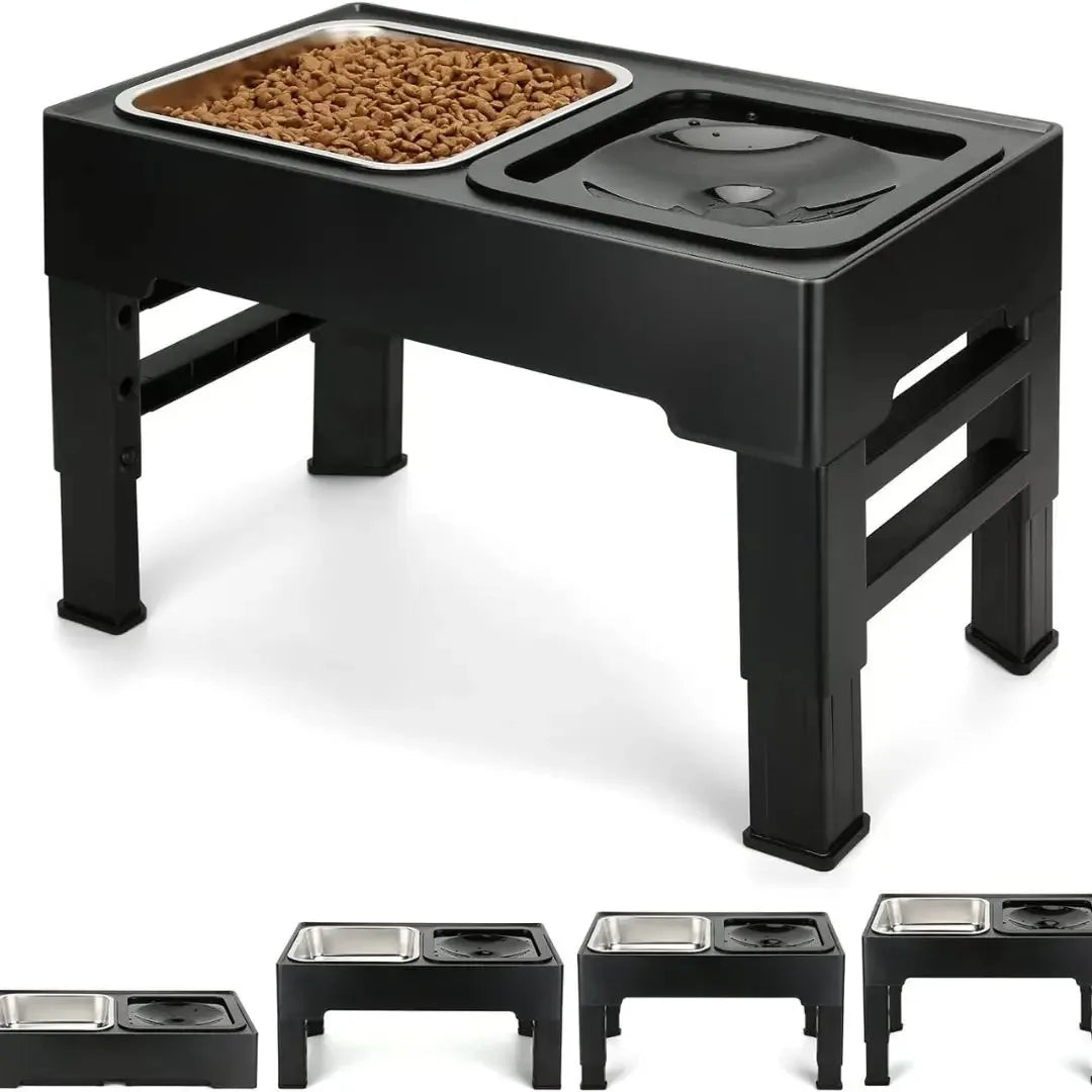Supports Pour Animaux Pliables : pour Chats et Chiens, support gamelle chien ergonomique et réglable
