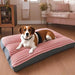 Panier Chien Lavable En Corduroy Douillet, Coussin Épais Pour Petit À Grand Chien, panier chien lavable vert confortable