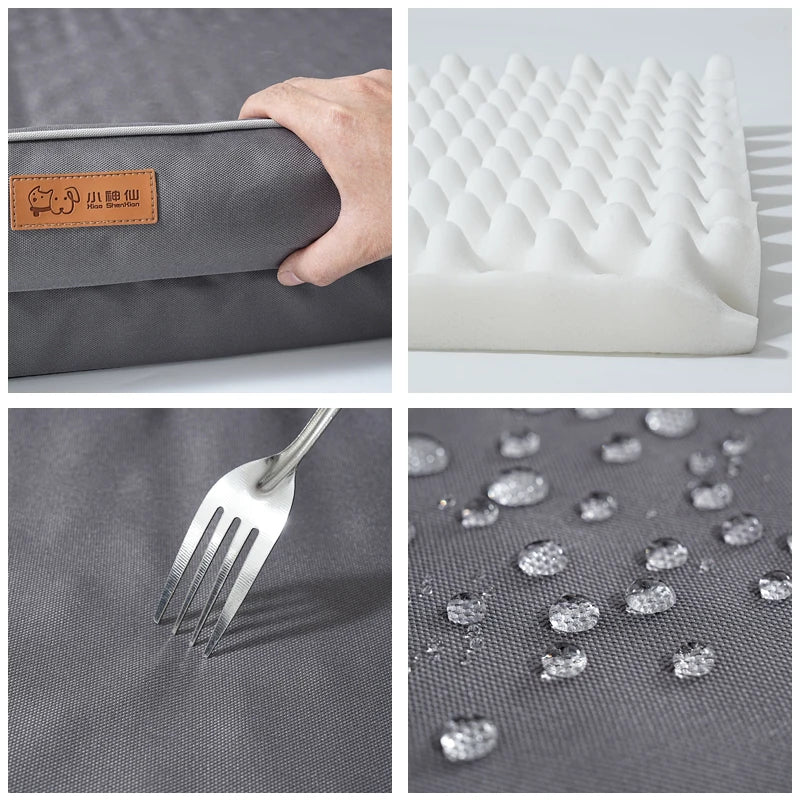 Panier Chien Grande Taille, Canapé Lavable En Mousse Alvéolée, Housse Amovible Pour Grands Chiens – sofa douillet pour chiens moyens et grands
