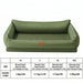 Panier Chien Grande Taille, Canapé Lavable En Mousse Alvéolée, Housse Amovible Pour Grands Chiens – lit confortable avec bords de soutien