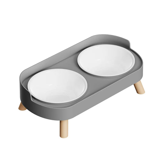 Bol double coloré pour animaux, gamelle double pour chien durable et simple à entretenir