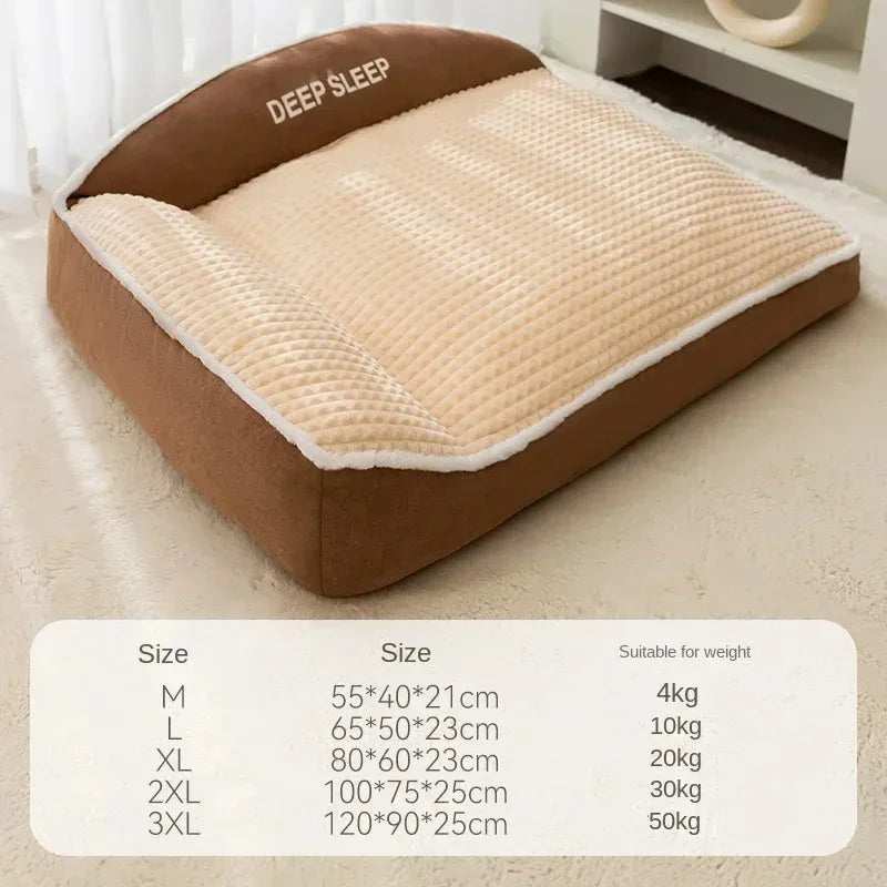 Panier Chien Chaud Pour Chien Et Chat, Lit Douillet En Velours Côtelé Lavable, espace de repos chaleureux pour animal de compagnie