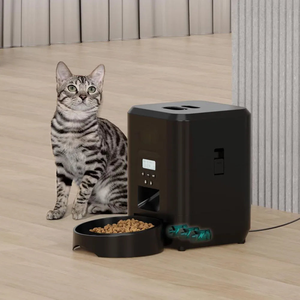 Distributeur Automatique de Nourriture pour Chiens et Chats - ZYfeeder, distributeur automatique croquettes avec écran LCD intuitif