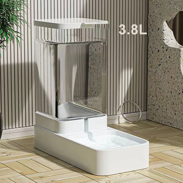 Distributeur Automatique d'Aliments et d'Eau pour Chiens et Chats, distributeur croquettes chien chat avec alimentation et eau séparées