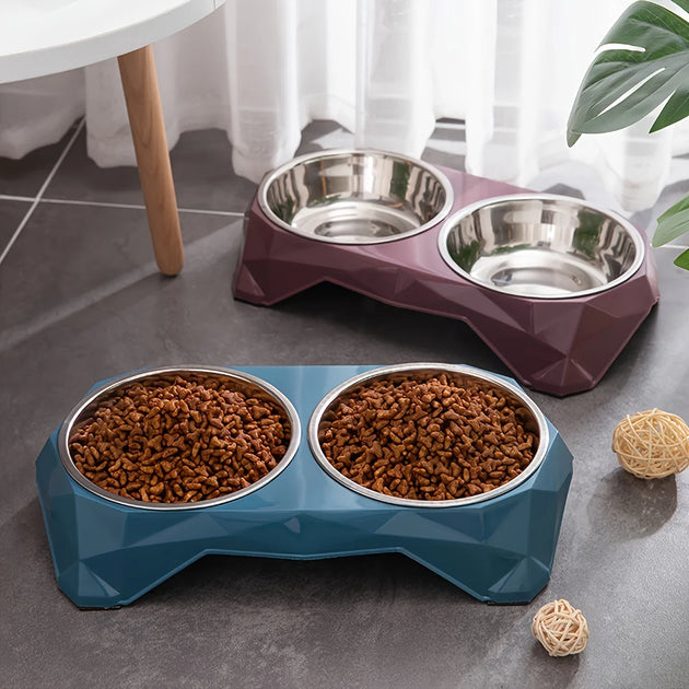 Bol en Acier Inoxydable pour Animaux : L'Accessoire Indispensable pour le Repas de Votre Chien ou Chat – bol inox chien pour repas sans renversement
