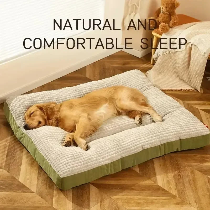 Coussin Chien Grande Taille Doux En Velours Côtelé Épais, Lit Lavable Pour Chien – couchage oversize pour chien