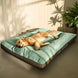 Tapis Chien Lavable En Velours Côtelé, Coussin Épais Et Douillet Pour Grand Chien – tapis chien lavable vert, kaki ou gris