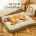 Panier Chien Lavable En Corduroy Douillet, Coussin Épais Pour Petit À Grand Chien, panier chien lavable gris pour salon ou chambre