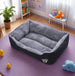 Black Dog Bed Plush Sleeping Bed for Large, Medium and Small Dogs, Non-Slip and Bite-Resistant Pet Sleeping Mat – lit douillet pour chien moyen