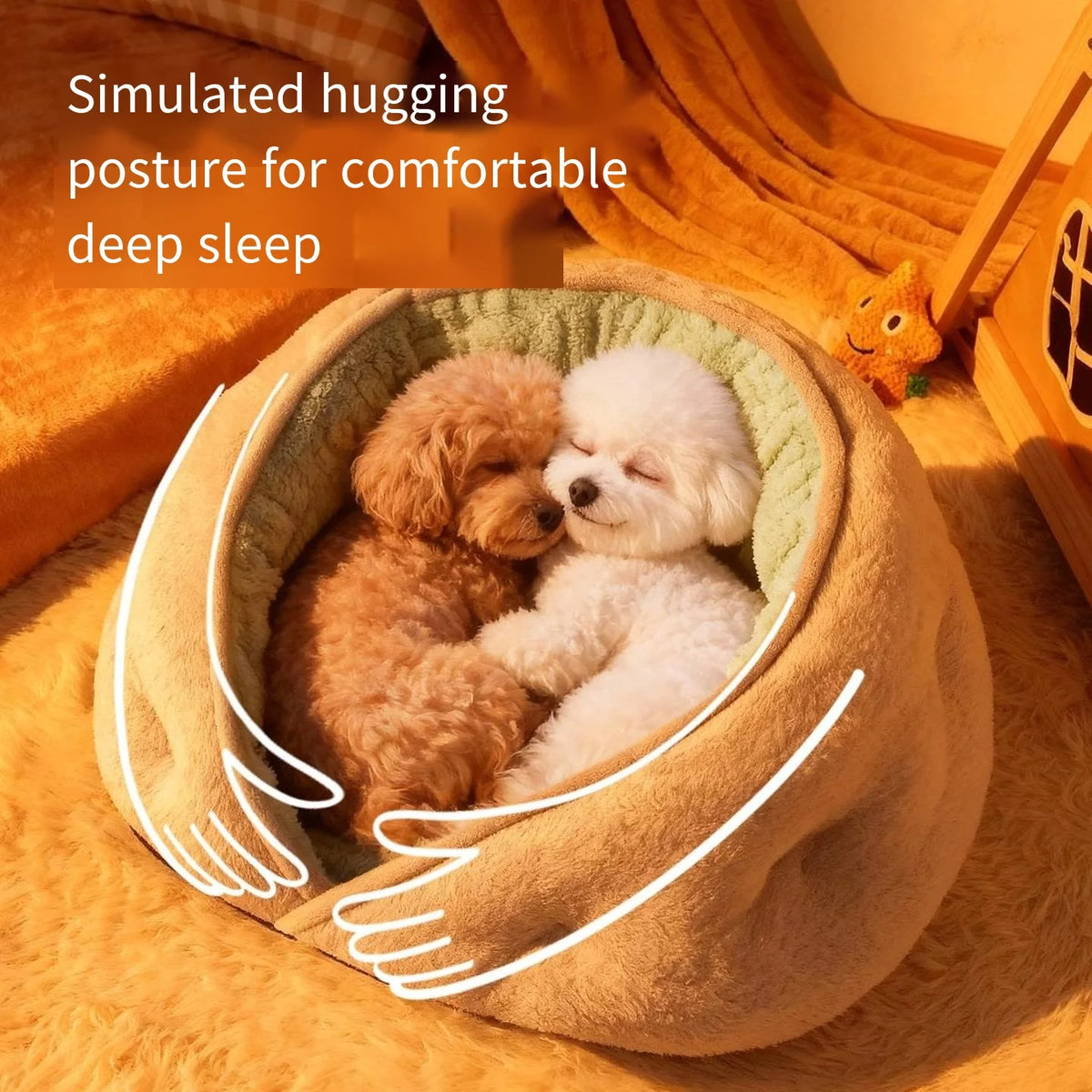 Coussin Chien Moelleux Pour Petit Chien, Lit Douillet En Polaire Corail Lavable – coussin moelleux pour les siestes des petits chiens