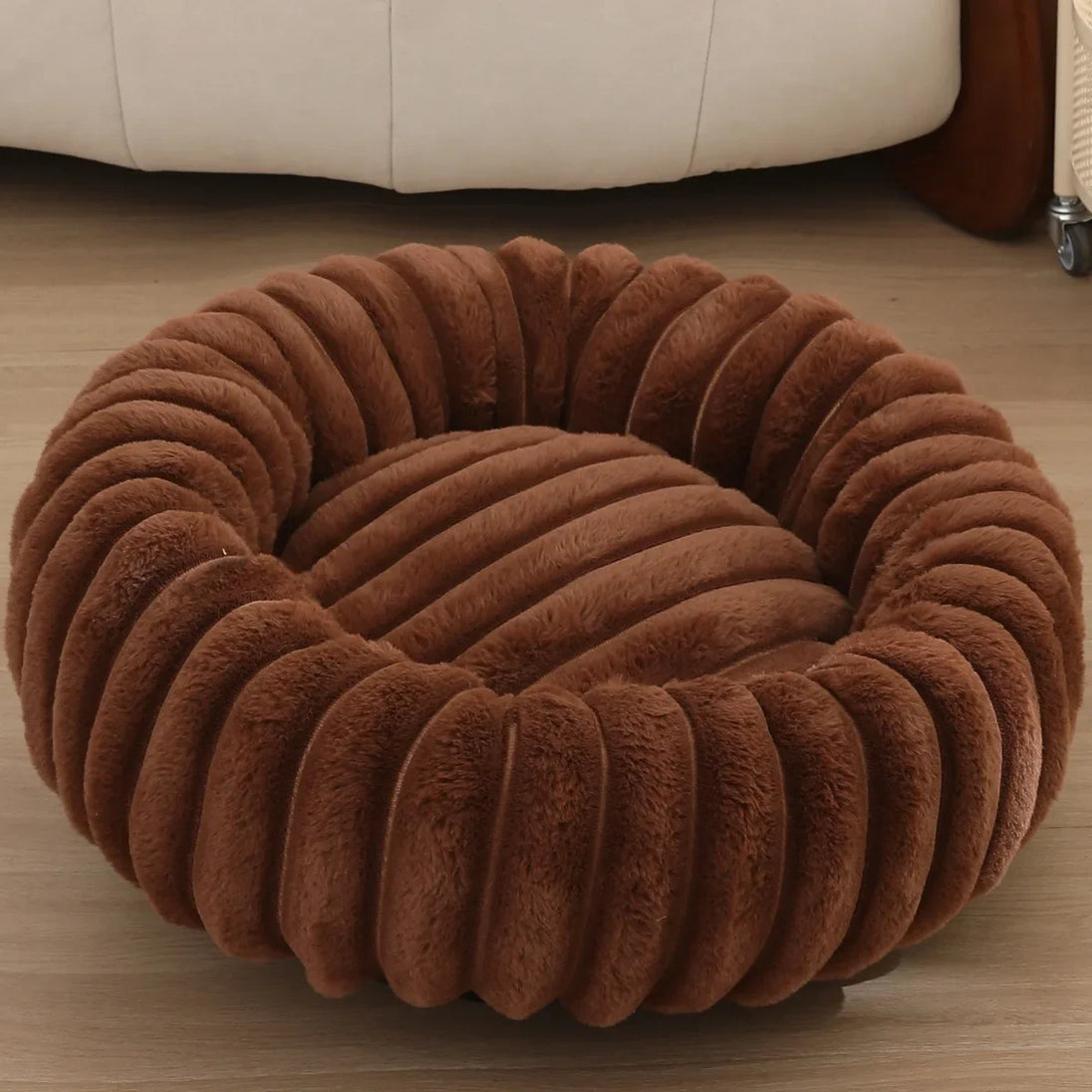 Panier Rond Pour Chien Douillet En Peluche, Lit Hivernal Lavable, 40-90 Cm Pour Chien Moyen – panier rond pour chien pour sieste et repos
