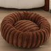 Panier Rond Pour Chien Douillet En Peluche, Lit Hivernal Lavable, 40-90 Cm Pour Chien Moyen – panier rond pour chien pour sieste et repos