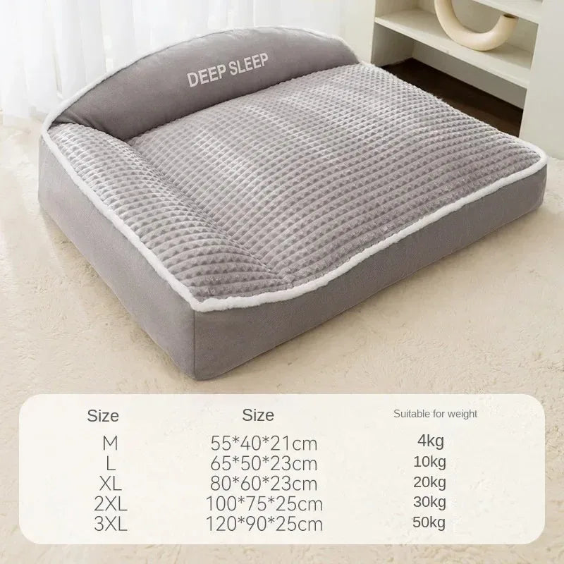 Panier Chien Chaud Pour Chien Et Chat, Lit Douillet En Velours Côtelé Lavable, panier confortable disponible en plusieurs tailles