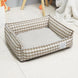 Lit Pour Petit Chien Respirant Rayé, Canapé Douillet Pour Chien Ou Chat, 58x48cm, Lavable – couchage lavable à la main pour petit chien